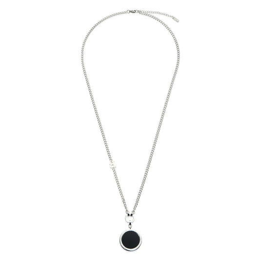 Silver Floral Pendant Necklace