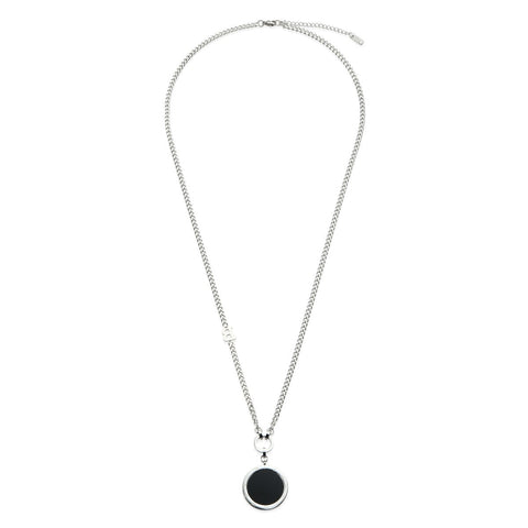 Silver Floral Pendant Necklace