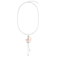 C Shape Drop Long Necklace - Mix