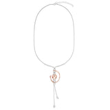 C Shape Drop Long Necklace - Mix
