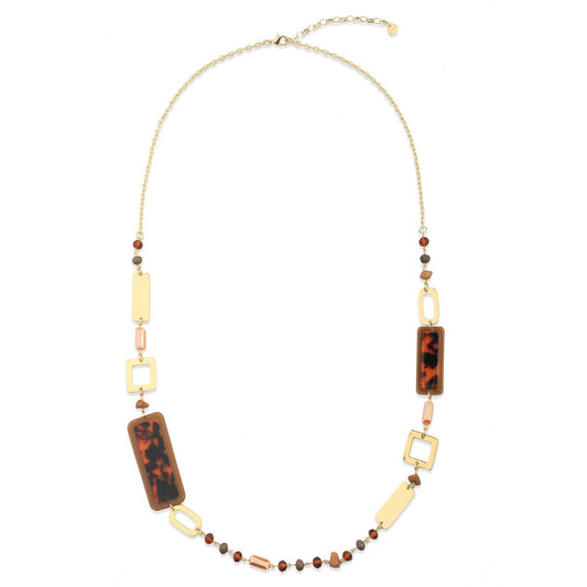 Lavender Beaded Charm Necklace