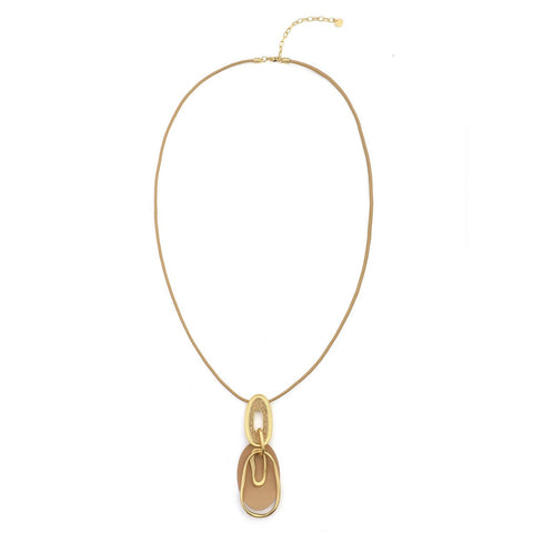 Golden Beaded Garden Necklace