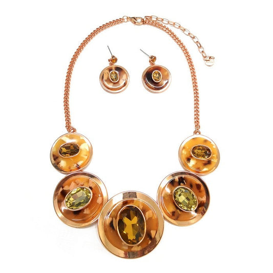 Cirque Necklace Set - Coffee