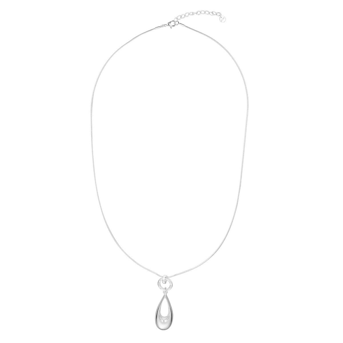 Teardrop Necklace - Silver