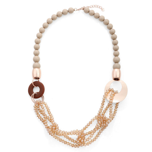 Rose Gold Sparkle Pendant Necklace