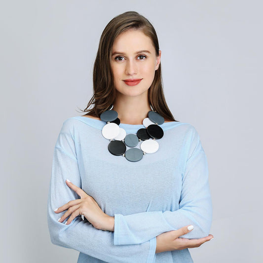 Black & White Elegance Necklace