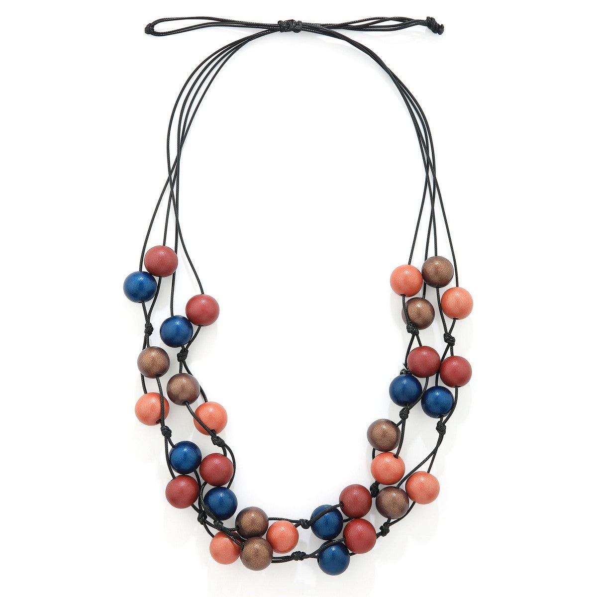 Multicolour Beads String Necklace