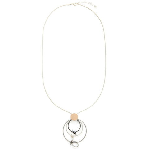 Rose Gold Gem Drop Necklace