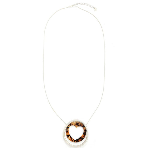 Coffee Teardrop Stone Necklace