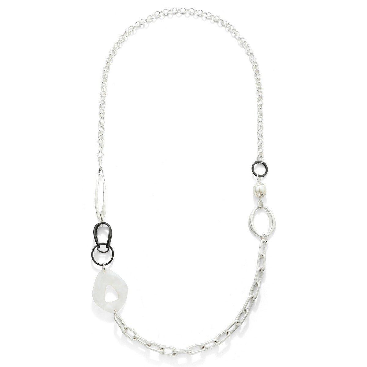 Mixed Bead Cluster Necklace