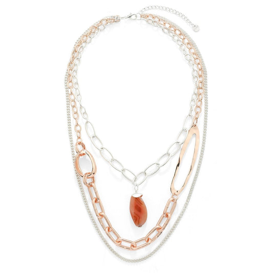 Mixed Gemstone Elegance Necklace