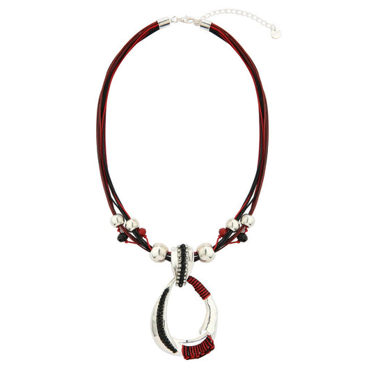 Ruby Bloom Pendant Necklace