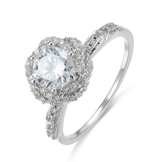 Large Round Diamond Ring