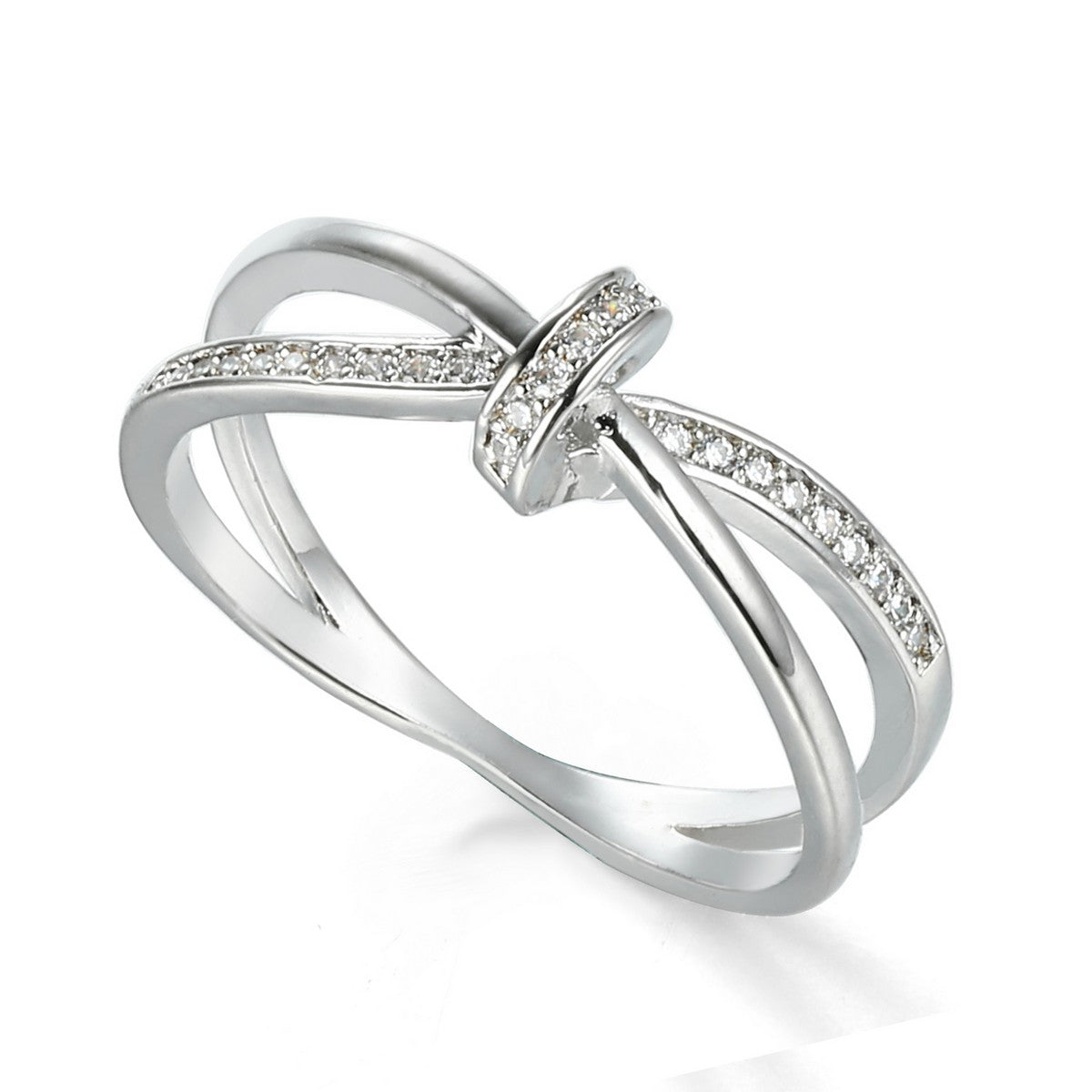 Sliver Crossover Ring