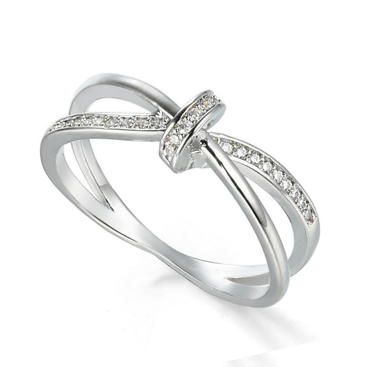 Sliver Crossover Ring