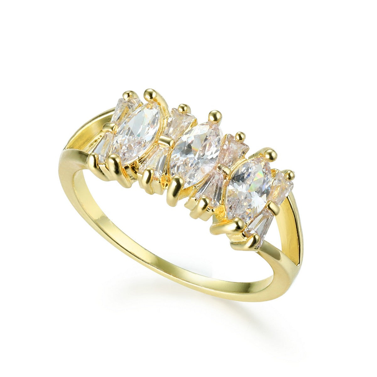 Gold Plated Mixed Ring