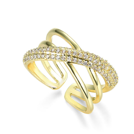 Gold Plated Double Ring