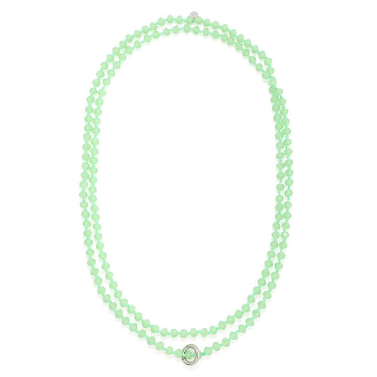 Crystal Bead Necklace - Green