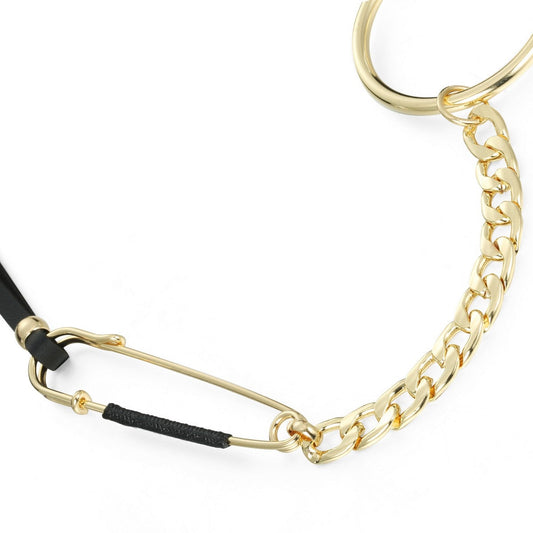 Hoop and Pin Shape Necklace