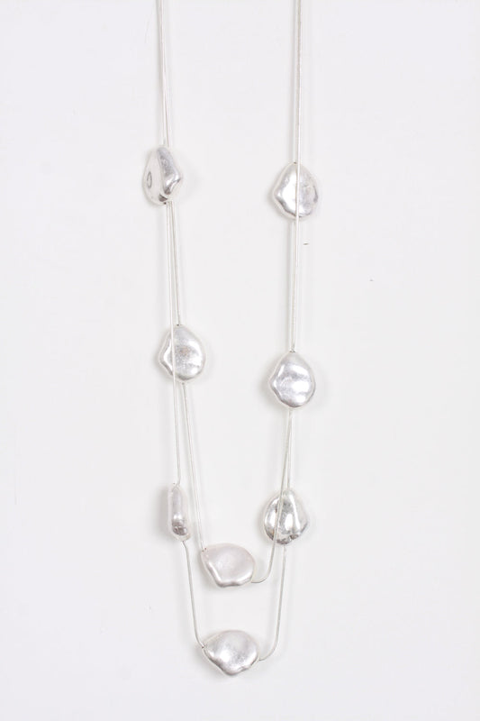 Molten Shape Lagen look Necklace for Women