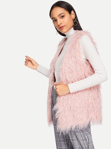Mongolian Faux Fur Gilet