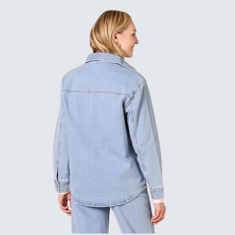 Britian Mall Womens Denim Shirt Jacket