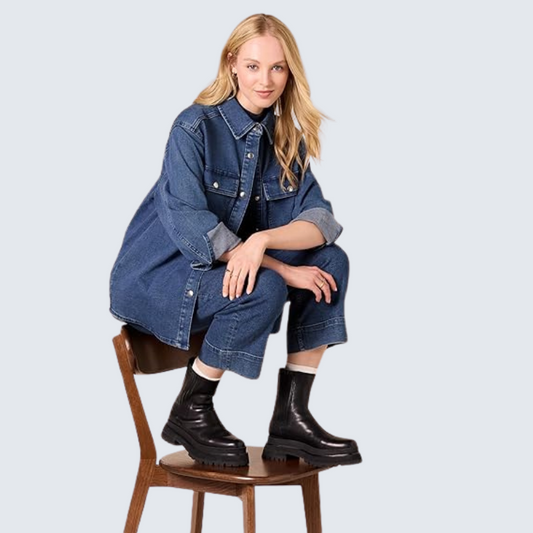 Womens Oversized Heavyweight Denim Jacket