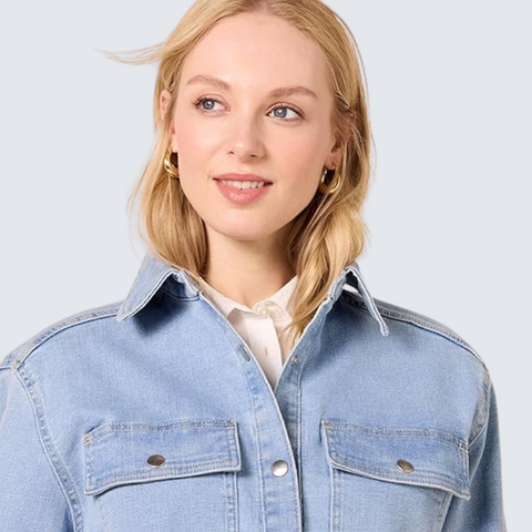 Britian Mall Womens Denim Shirt Jacket