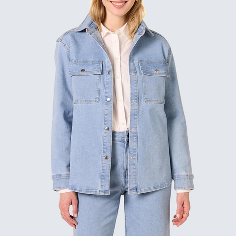Britian Mall Womens Denim Shirt Jacket