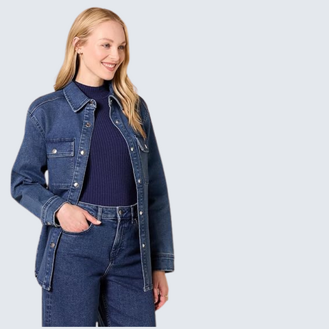Womens Oversized Heavyweight Denim Jacket