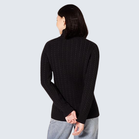 Britian Mall Fisherman Cable Roll-Neck Jumper