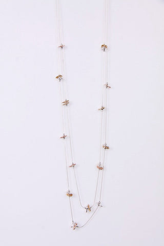 Lagenlook Necklace with Abstract Shape for Women