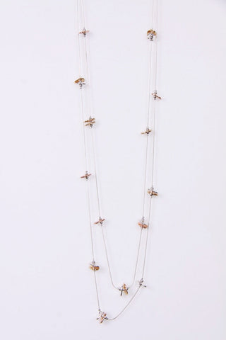 Lagenlook Necklace with Abstract Shape for Women
