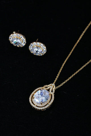 Diamante and jewel Necklace Set