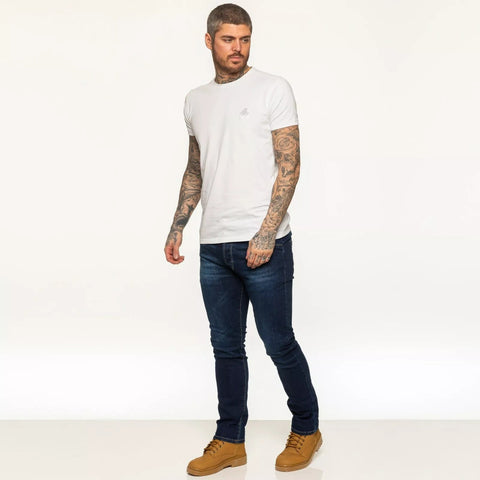 Mens Jeans Slim Fit Stretch Skinny Denim Trousers Cotton Pants All UK Sizes