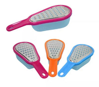 Stainless Steel Grater with Storage Box – For Cheese, Nutmeg & Veggies