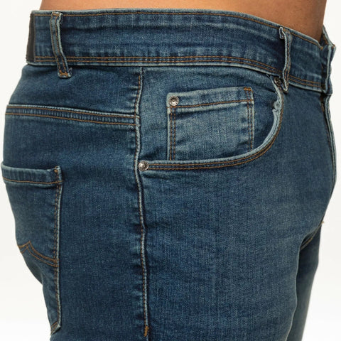 Mens Jeans Slim Fit Stretch Skinny Denim Trousers Cotton Pants All UK Sizes