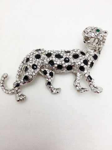 Cheetah Diamante Brooch