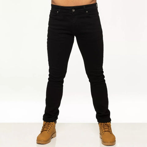 Mens Jeans Slim Fit Stretch Skinny Denim Trousers Cotton Pants All UK Sizes