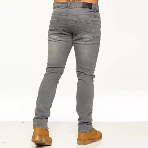 Mens Jeans Slim Fit Stretch Skinny Denim Trousers Cotton Pants All UK Sizes