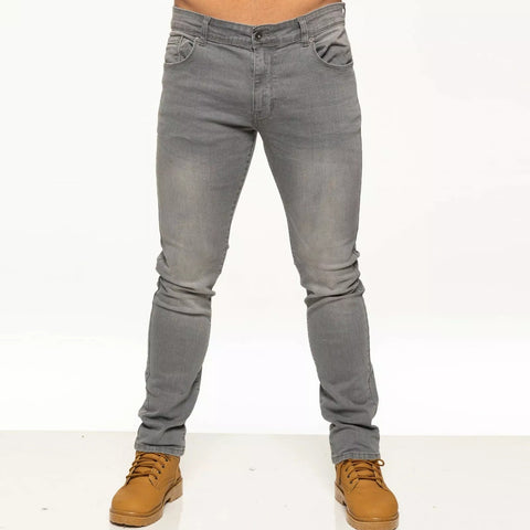 Mens Jeans Slim Fit Stretch Skinny Denim Trousers Cotton Pants All UK Sizes