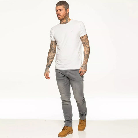 Mens Jeans Slim Fit Stretch Skinny Denim Trousers Cotton Pants All UK Sizes