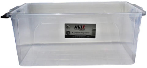 Clear Plastic Storage Box – 20L Durable Rectangle Container