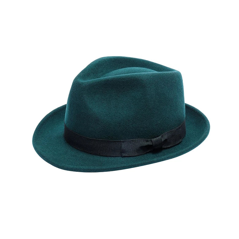 Royal Stallion Trilby Hat for Unisex in Forest Green