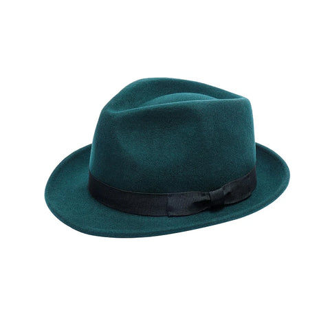 Royal Stallion Trilby Hat for Unisex in Forest Green