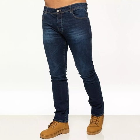 Mens Jeans Slim Fit Stretch Skinny Denim Trousers Cotton Pants All UK Sizes