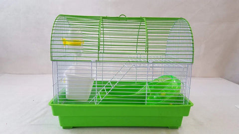 Medium Hamster Cage – Includes Wheel, House, Bottle & Bowl (26 x 31 x 20cm)