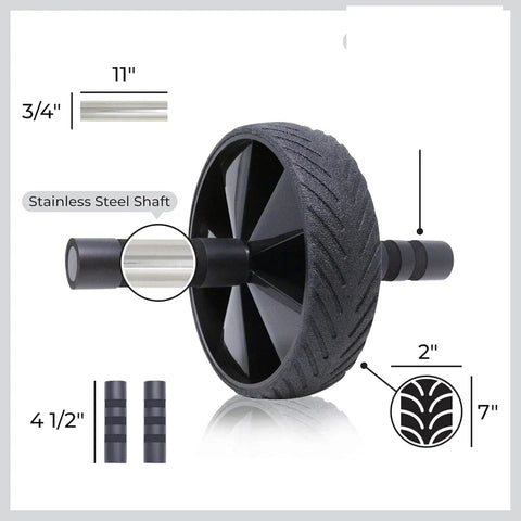 Premium Ab Roller – Wide Wheel with Non-Slip Handles