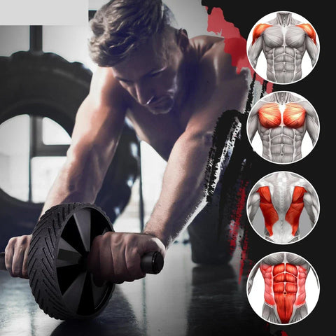 Premium Ab Roller – Wide Wheel with Non-Slip Handles