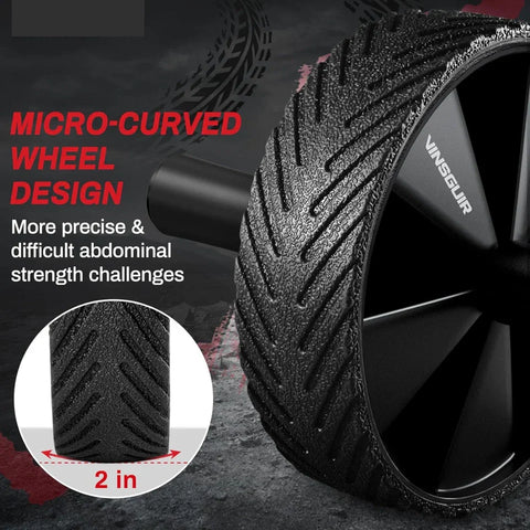 Premium Ab Roller – Wide Wheel with Non-Slip Handles